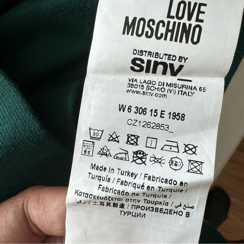 Love Moschino Green Sequin Squirrel Sweater Size US 4 - Picture 7 of 9